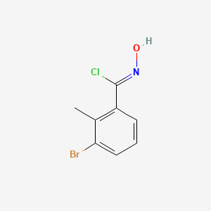 (1Z)-3-bromo-N-hydroxy-2-methylbenzenecarboximidoyl chloride