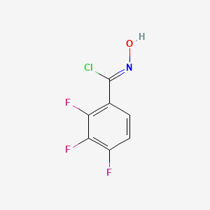 molecular formula C7H3ClF3NO B8224842 (1Z)-2,3,4-trifluoro-N-hydroxybenzenecarboximidoyl chloride 