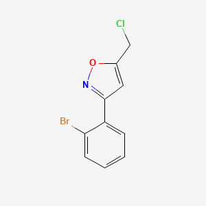 3-(2-Bromophenyl)-5-(chloromethyl)-1,2-oxazole