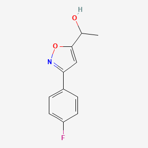 1-(3-(4-Fluorophenyl)isoxazol-5-yl)ethanol