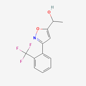 1-[3-[2-(Trifluoromethyl)phenyl]-1,2-oxazol-5-yl]ethanol