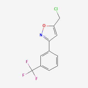 molecular formula C11H7ClF3NO B8224907 5-Chloromethyl-3-(m-Trifluoromethylphenyl)-Isoxazole 
