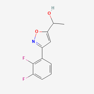 molecular formula C11H9F2NO2 B8224919 1-[3-(2,3-Difluorophenyl)-1,2-oxazol-5-yl]ethanol 