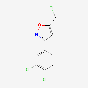 molecular formula C10H6Cl3NO B8225013 5-(Chloromethyl)-3-(3,4-dichlorophenyl)isoxazole 