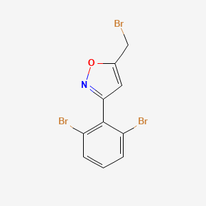 molecular formula C10H6Br3NO B8225087 5-(Bromomethyl)-3-(2,6-dibromophenyl)-1,2-oxazole 