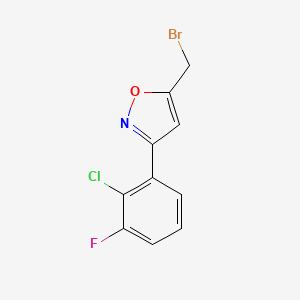 5-(Bromomethyl)-3-(2-chloro-3-fluorophenyl)-1,2-oxazole