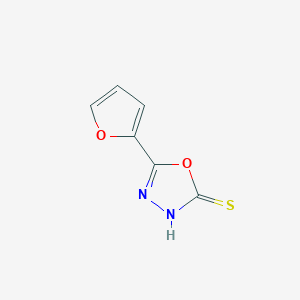molecular formula C6H4N2O2S B082253 5-(2-呋喃基)-1,3,4-噁二唑-2-硫醇 CAS No. 13239-11-7