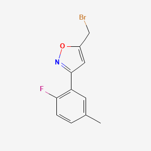 5-(Bromomethyl)-3-(2-fluoro-5-methylphenyl)-1,2-oxazole