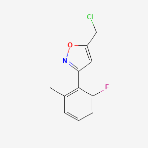 5-(Chloromethyl)-3-(2-fluoro-6-methylphenyl)-1,2-oxazole