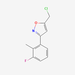 5-(Chloromethyl)-3-(3-fluoro-2-methylphenyl)-1,2-oxazole