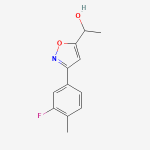 1-[3-(3-Fluoro-4-methylphenyl)-1,2-oxazol-5-yl]ethanol