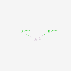 molecular formula BeB2<br>B2Be B082258 硼化铍 (BeB2) CAS No. 12228-40-9