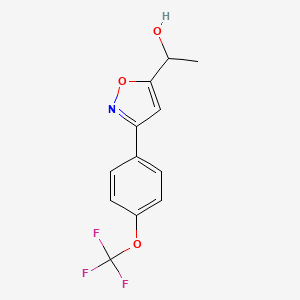 1-[3-[4-(Trifluoromethoxy)phenyl]-1,2-oxazol-5-yl]ethanol
