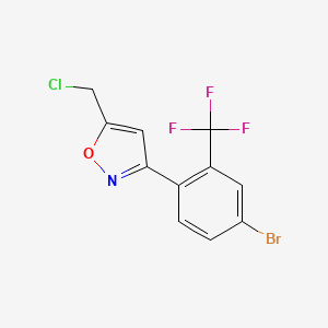 3-(4-Bromo-2-trifluoromethyl-phenyl)-5-chloromethyl-isoxazole
