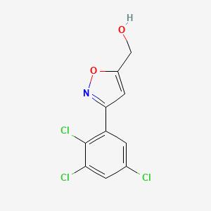 molecular formula C10H6Cl3NO2 B8225970 [3-(2,3,5-Trichlorophenyl)-1,2-oxazol-5-yl]methanol 