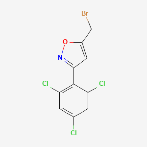 5-(Bromomethyl)-3-(2,4,6-trichlorophenyl)-1,2-oxazole