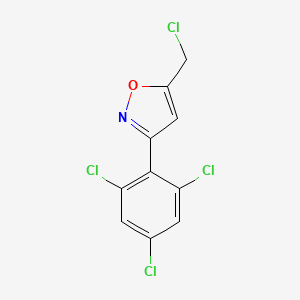 molecular formula C10H5Cl4NO B8226009 5-(Chloromethyl)-3-(2,4,6-trichlorophenyl)-1,2-oxazole 
