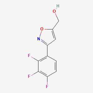 molecular formula C10H6F3NO2 B8226036 [3-(2,3,4-Trifluorophenyl)-1,2-oxazol-5-yl]methanol 