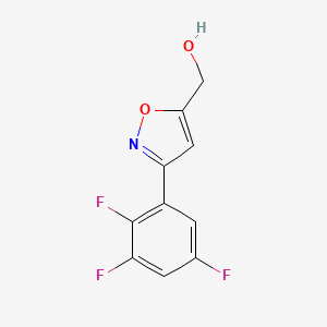 molecular formula C10H6F3NO2 B8226070 [3-(2,3,5-Trifluorophenyl)-1,2-oxazol-5-yl]methanol 