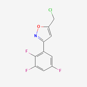 5-(Chloromethyl)-3-(2,3,5-trifluorophenyl)-1,2-oxazole