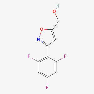 [3-(2,4,6-Trifluorophenyl)-1,2-oxazol-5-yl]methanol