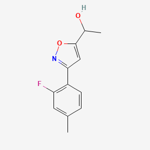 1-[3-(2-Fluoro-4-methylphenyl)-1,2-oxazol-5-yl]ethanol