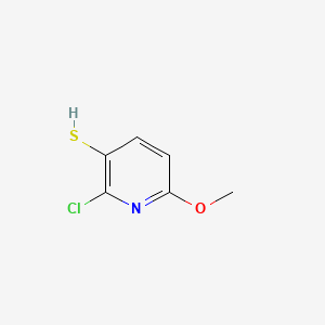 molecular formula C6H6ClNOS B8226148 2-Chloro-6-methoxypyridine-3-thiol 