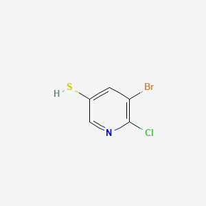 molecular formula C5H3BrClNS B8226181 5-Bromo-6-chloropyridine-3-thiol 