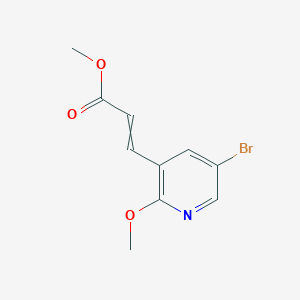 molecular formula C10H10BrNO3 B8226220 Methyl 3-(5-bromo-2-methoxypyridin-3-yl)prop-2-enoate 