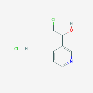 2-Chloro-1-(pyridin-3-YL)ethanol hcl