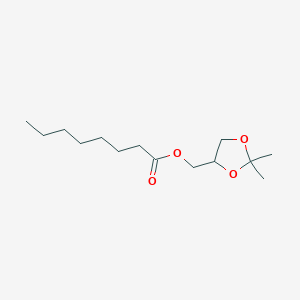 molecular formula C14H26O4 B8226252 (2,2-dimethyl-1,3-dioxolan-4-yl)methyl Octanoate 