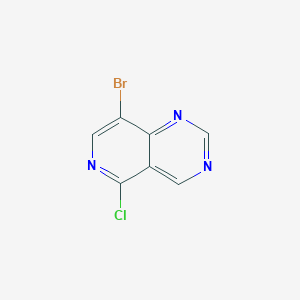 molecular formula C7H3BrClN3 B8226300 8-Bromo-5-chloropyrido[4,3-d]pyrimidine 