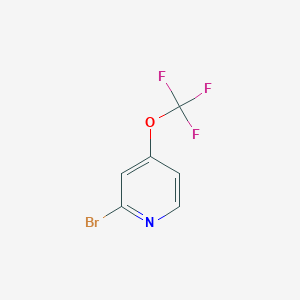 molecular formula C6H3BrF3NO B8226324 2-Bromo-4-(trifluoromethoxy)pyridine 