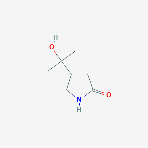 molecular formula C7H13NO2 B8226330 4-(2-Hydroxypropan-2-yl)pyrrolidin-2-one 