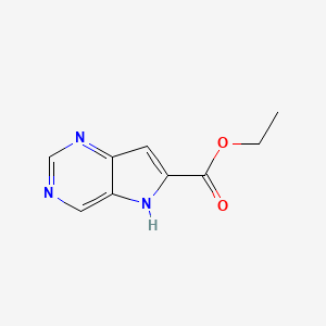 molecular formula C9H9N3O2 B8226340 Ethyl 5H-pyrrolo[3,2-d]pyrimidine-6-carboxylate 