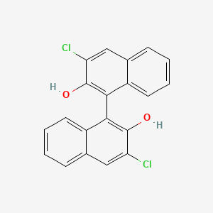 molecular formula C20H12Cl2O2 B8226343 (R)-3,3'-Dichloro-[1,1'-binaphthalene]-2,2'-diol CAS No. 235426-91-2
