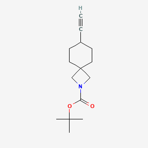 molecular formula C15H23NO2 B8226352 tert-Butyl 7-ethynyl-2-azaspiro[3.5]nonane-2-carboxylate 