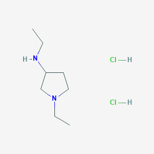 molecular formula C8H20Cl2N2 B8226373 N,1-Diethylpyrrolidin-3-amine dihydrochloride 