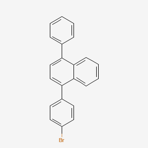 molecular formula C22H15Br B8226380 1-(4-Bromophenyl)-4-phenylnaphthalene 