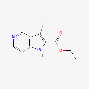 molecular formula C10H9IN2O2 B8226384 Ethyl 3-iodo-1H-pyrrolo[3,2-c]pyridine-2-carboxylate 