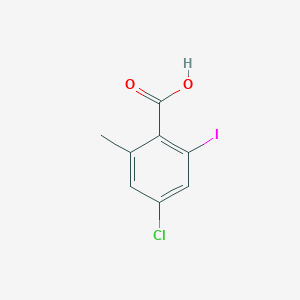 molecular formula C8H6ClIO2 B8226428 4-Chloro-2-iodo-6-methylbenzoic acid 