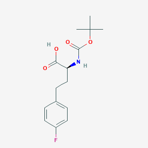 (S)-2-((tert-Butoxycarbonyl)amino)-4-(4-fluorophenyl)butanoic acid