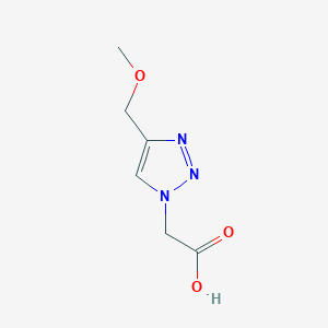molecular formula C6H9N3O3 B8226458 2-(4-(Methoxymethyl)-1H-1,2,3-triazol-1-yl)acetic acid 