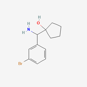 1-(Amino(3-bromophenyl)methyl)cyclopentanol