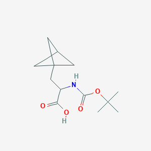 3-(Bicyclo[1.1.1]pentan-1-yl)-2-((tert-butoxycarbonyl)amino)propanoic acid
