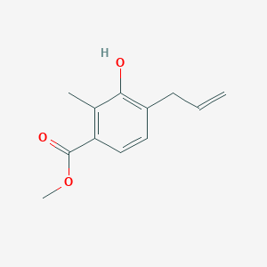 molecular formula C12H14O3 B8226535 Methyl 4-allyl-3-hydroxy-2-methylbenzoate 
