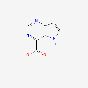 molecular formula C8H7N3O2 B8226552 methyl 5H-pyrrolo[3,2-d]pyrimidine-4-carboxylate 