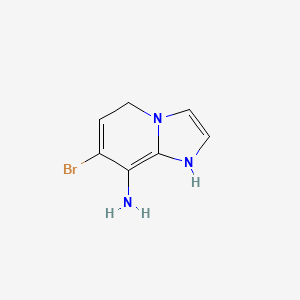 molecular formula C7H8BrN3 B8226597 7-Bromo-1,5-dihydroimidazo[1,2-a]pyridin-8-amine 