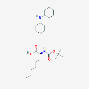 molecular formula C26H48N2O4 B8226653 Dicyclohexylamine (S)-2-((tert-butoxycarbonyl)amino)non-8-enoate CAS No. 1058705-94-4