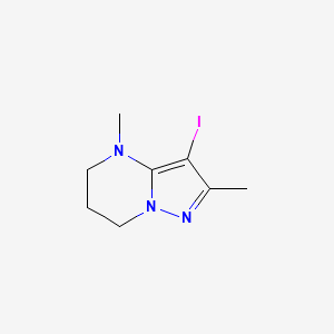 3-Iodo-2,4-dimethyl-4,5,6,7-tetrahydropyrazolo[1,5-a]pyrimidine